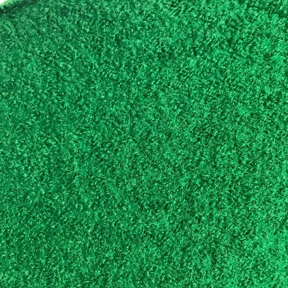 TAHARI Open Sweater Jacket Christmas Green Wool Blend Open Kelly Green  Medium - Picture 6 of 9